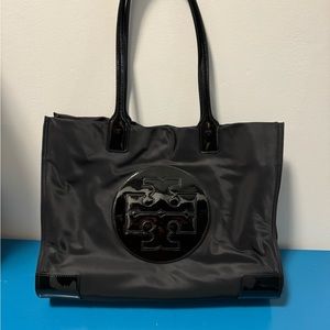 Ella Patent Nylon Tote